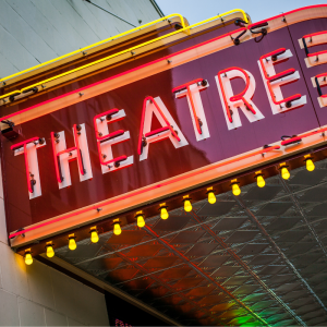 a theatre sign