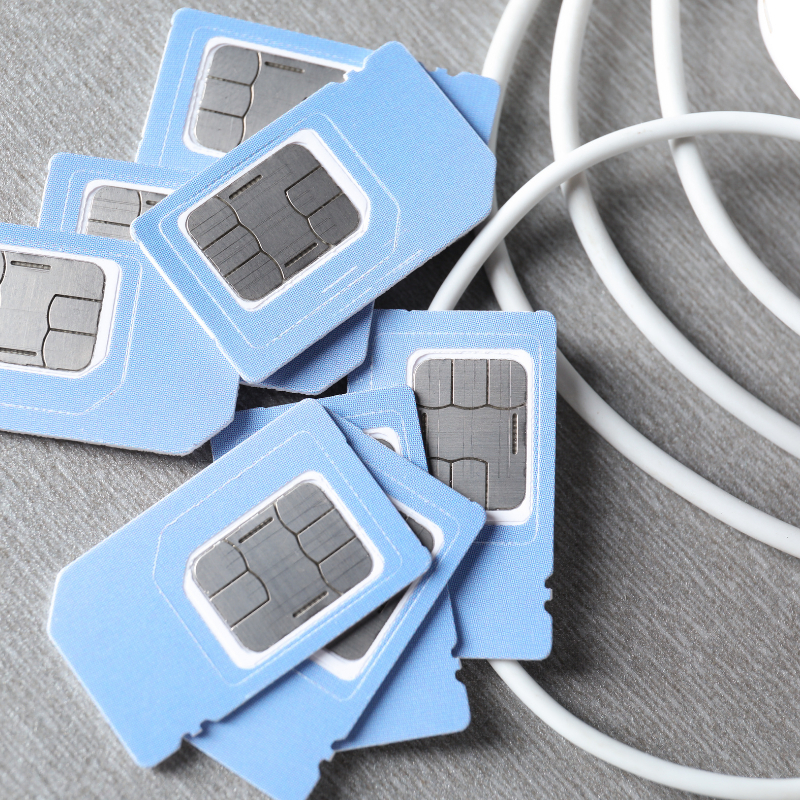 telecoms grid 2 many blue sim cards
